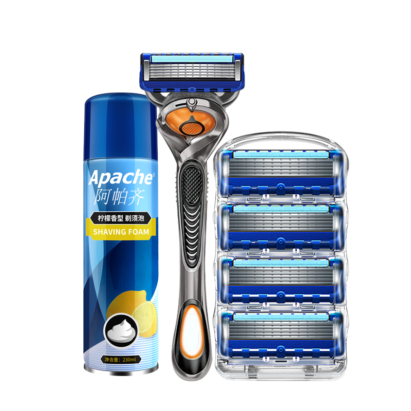 吉利锋刃剃须刀官方旗舰店官网德国原装5层刀片剃胡刀刮胡刀手动