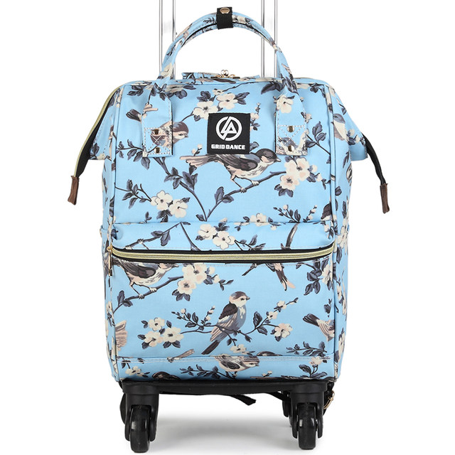 Universal wheel trolley bag handbag ultra-light waterproof boarding travel bag men and women's travel bag detachable trolley backpack