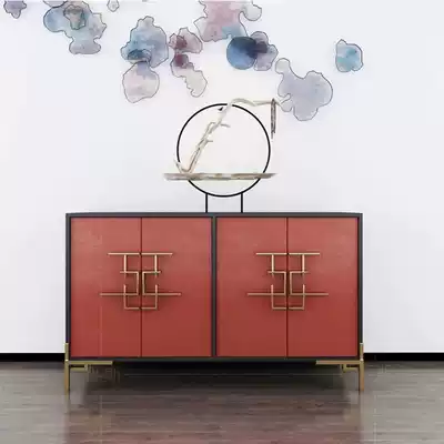Modern new Chinese style entrance cabinet Dining cabinet decoration cabinet Hotel corridor cabinet Nordic shoe cabinet TV cabinet Metal light luxury