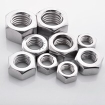 304 stainless steel hexagon nut nut nut DIN934 Taiwan Dongming M2M3M4M5M6