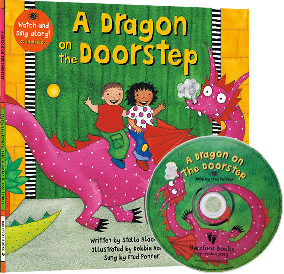 a dragon on the doorstep 英文原版儿童绘本 barefoot books 廖彩杏