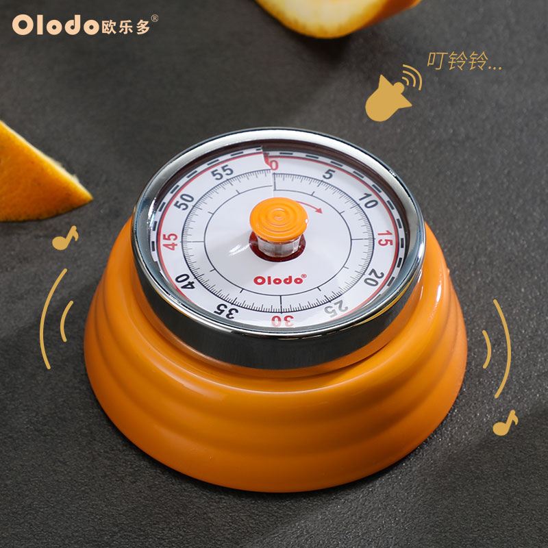 Retro Machinery Metal Kitchen Inverted Timer Clock Student Reminder Time Manager Big Sound Timer-Taobao