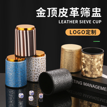 Bar color cup dice set bar nightclub KTV supplies customizable LOGO manual shaker dice cup sieve