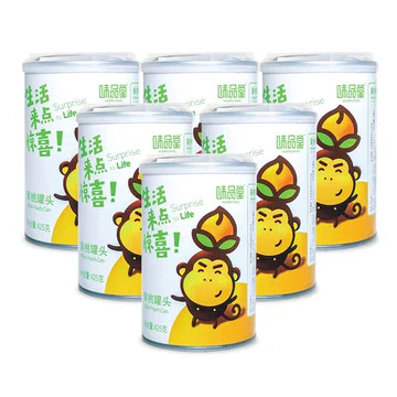 味品堂大连黄桃罐头425g*6罐[5元优惠券]-寻折猪