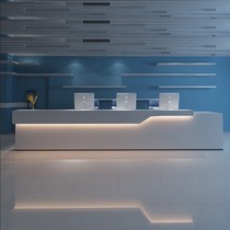 Game Company Roast Lacquer Front Office Creativity Reception Desk Hotel Office Cashier Desk Fashion Brief Greeting Bento Atmosphere Bar
