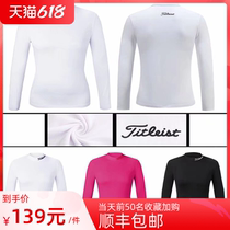 Golf clothing Summer sunscreen Round High Neckline Ice sweaters Undershirt Golf Jersey Clothing Women Long Sleeve T-shirt