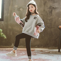 Girls' Guard suit Spring and autumn cotton middle school children's dressed-funning tops