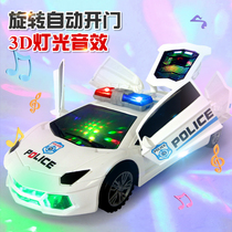 Childrens Toy Shutter Same Electric Dance Transformed to Police Car Boy Girl Sports Car Automatic