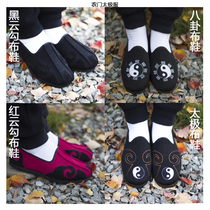 Wudang Ten Fang shoes Taoist shoes sprinkled shoes martial arts shoes Taoist Tai Chi shoes double beam cloud hook shoes tire bottom practice shoes
