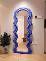 Willpower light extravagant floor full body mirror home living room minimalist decoration audition mirror Xuan guan stereo wall-mounted floor mirror