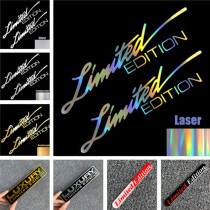 Car motorcycle reflective sticker Limited limited edition light eyebrow engine scratches to block the rear decoration stickers