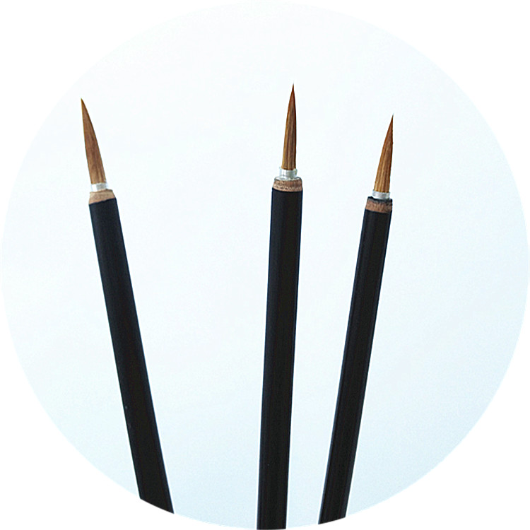 精品画笔大中小楷狼毫国画叶筋花鸟人物动物衣纹点眉描绘勾线毛笔