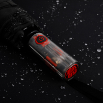 Fully automatic shrink anti-rebound car umbrella large black technology mens simple folding reinforced mechanical umbrella student
