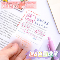 The transparent and convenient day system can paste high-faced Korean insnet red students with a set of box stickers