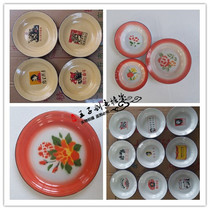 14-40cm multi-size enamel dish vintage iron plate nostalgic quotations enamel dish Hall porcelain snack plate