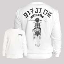 Motorcycle net 917 new round neck motorcycle sweater motorcycle clothing trend retro spring and autumn couple pullover 917
