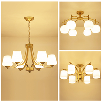 American chandelier Wrought iron country nouveau Riche gold Living room lamps Creative simple pastoral bedroom lights Study restaurant lighting