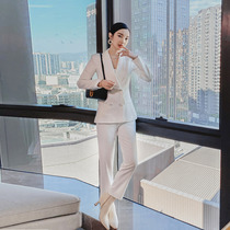 White suit formal womens suit Workplace elite host high-end suit formal womens professional suit overalls