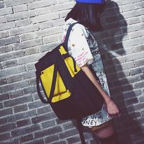 Schoolbag female Korean version of Harajuku ulzzang high school students computer bag personality backpack canvas shoulder bag female Joker