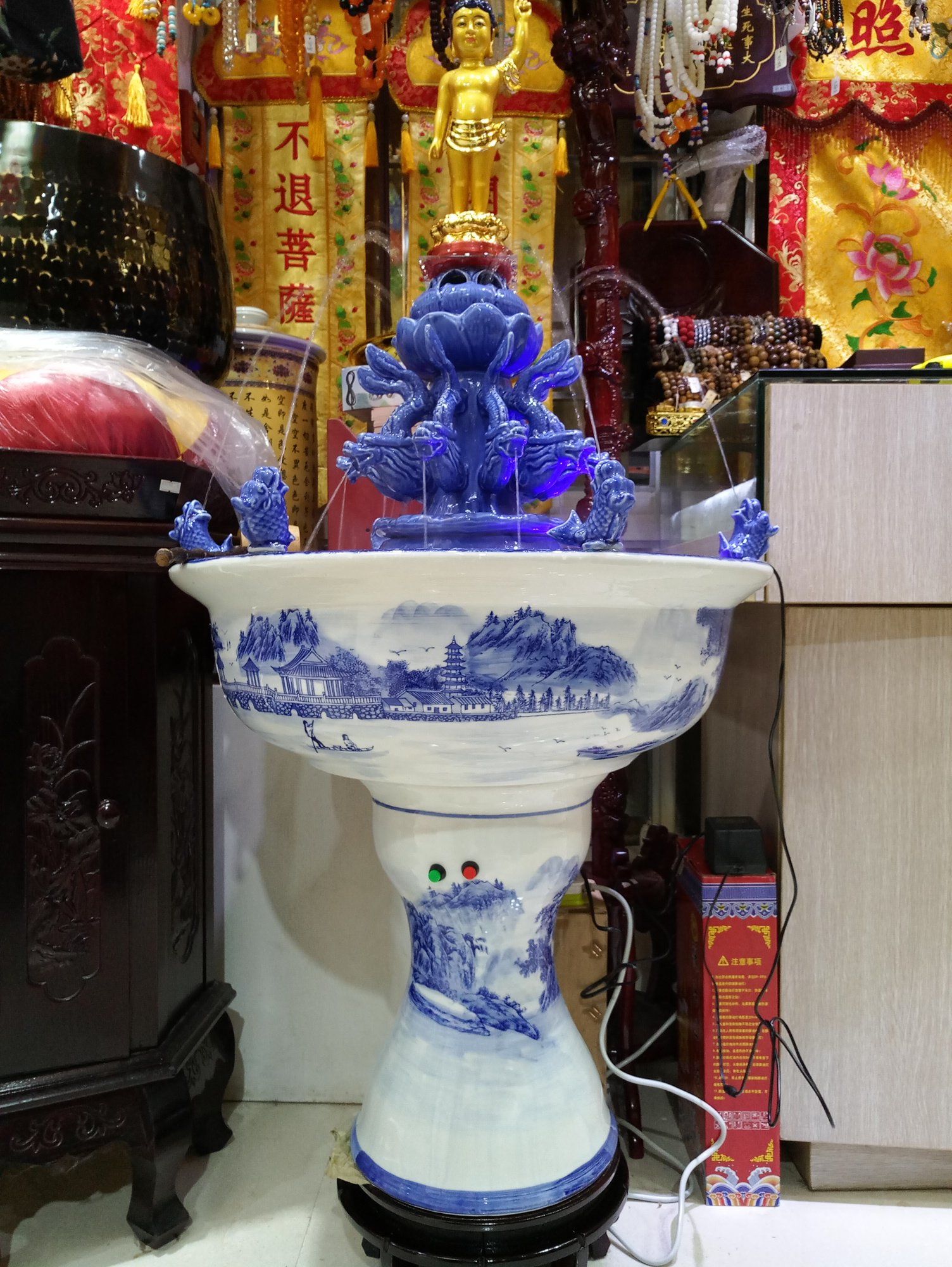 陶瓷浴佛盆九龙浴佛盆浴佛节景德镇大号小号包邮