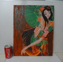 Hot sale hand-painted oil painting beautiful home decoration painting beauty freehand oil painting real photo painting according to the picture delivery special reward