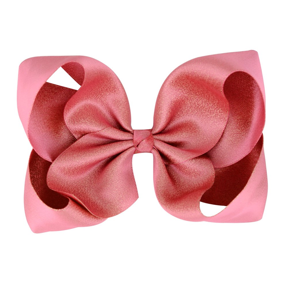 美国15厘米纯手工定制超大蝴蝶结缎带丝滑发夹顶夹发夹子发卡头花