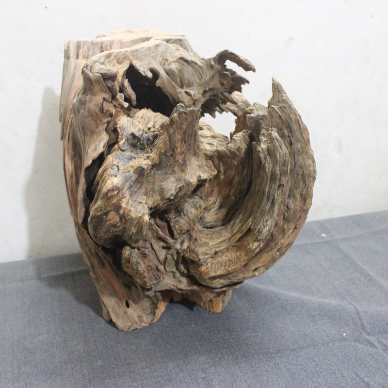 天然风化木松树瘤摆件原生态天然根雕根雕人物摆饰家居摆件会所室