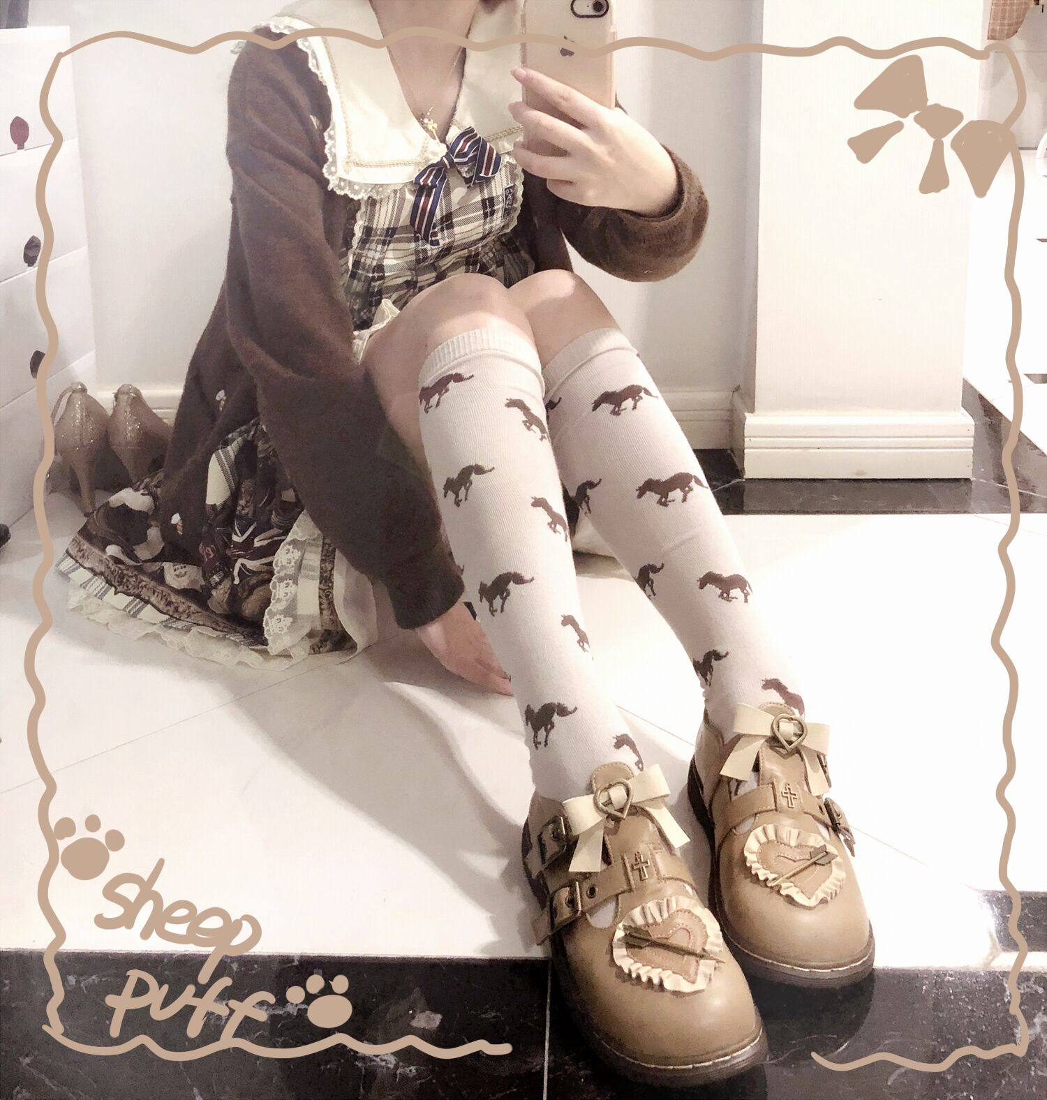 【第一批补款】绵羊泡芙lolita原创狙击甜心复古蝴蝶结箭头单鞋