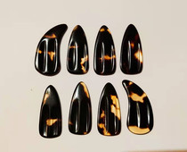 Specially selected natural material Pure hand polished Guzheng nails High-end professional performance models double groove Guzheng nails