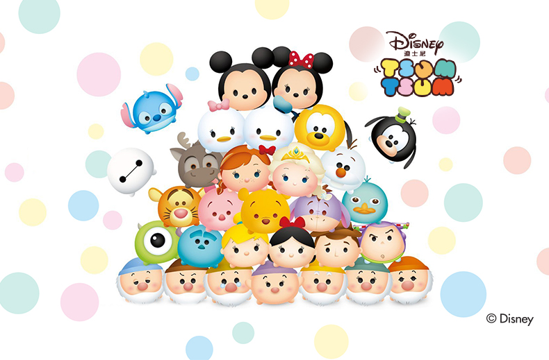 迪士尼商店 tsumtsum松松儿童时尚双肩包卡通子母包