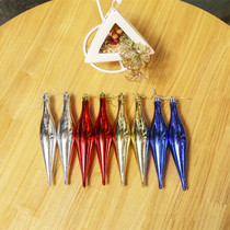 Christmas decorations Light ball Painted electroplated color ball Two pointed shaped ball light ball Christmas tree mirror ball light ball