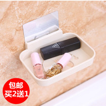 Creative rack bathroom powerful soap box suction cup Wall soap box drain Wall Wall toilet wash bench