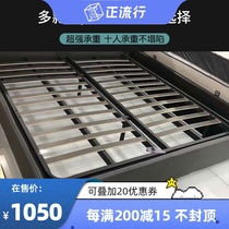 Soft bag bed Simple modern box bed Solid wood double bed High box storage storage bed can be matched with the head of the bed