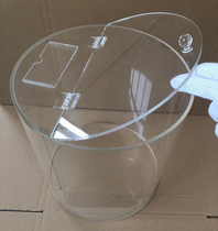 Transparent Plexiglass barrel Acrylic tube Back cover Dry goods dried fruit display barrel Round transparent barrel