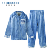 Germany Shuya childrens underwear boys home clothing 15628H flannel padded velvet autumn winter suit pajamas