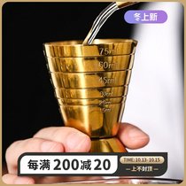 75ml magic measuring cup three scale stainless steel Ans Cup practical bar tool creative wine Ware scale measuring cup