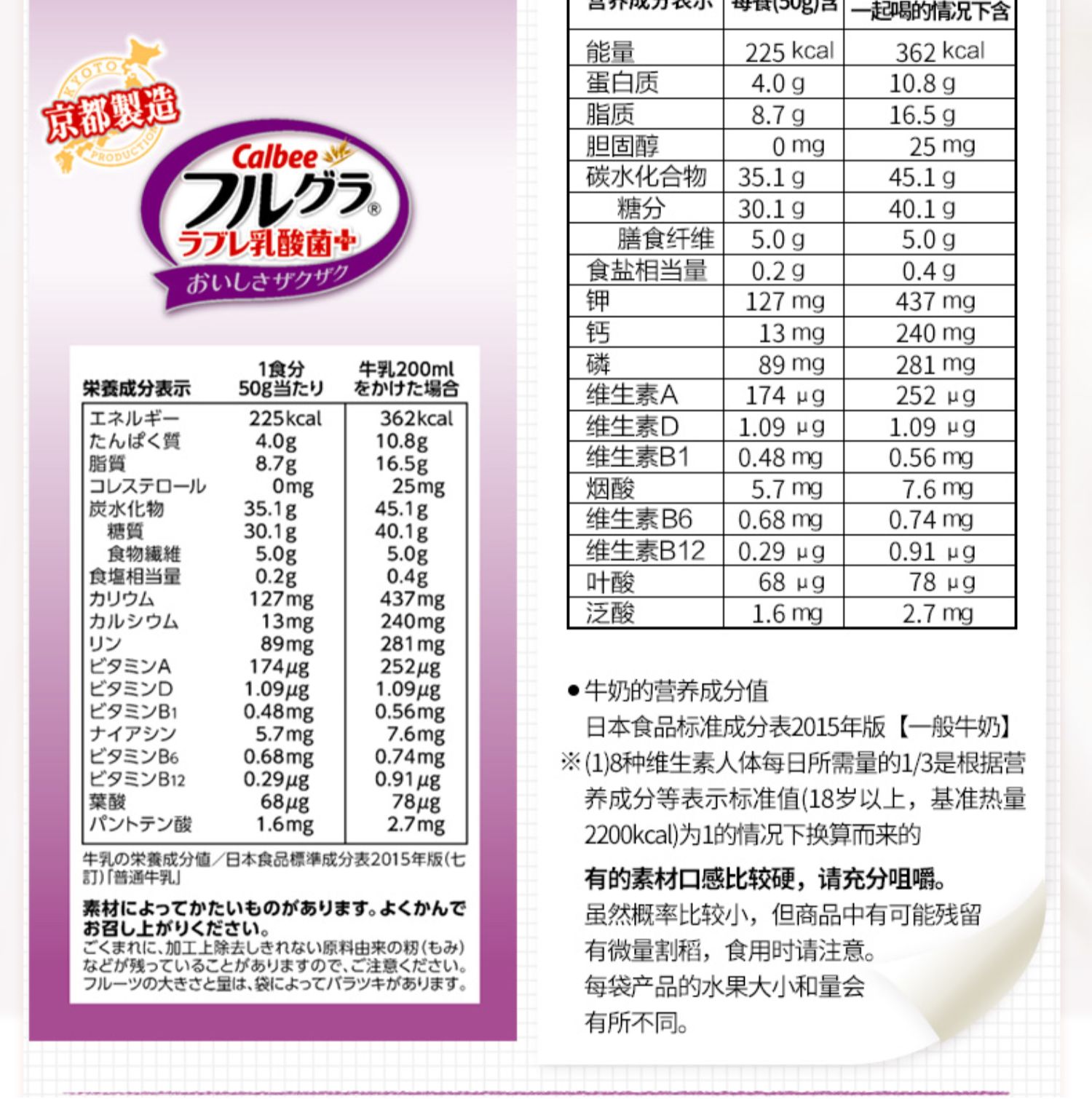 【拍2件】卡乐比水果麦片700g*2