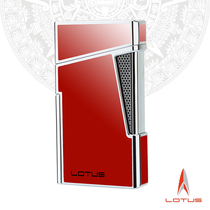 LOTUS LOTUS lighter windproof convergent double spray lighter fashion zinc alloy body sharp cigar drill