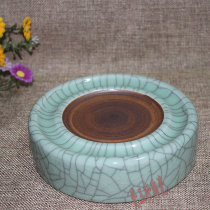 Ceramic study Four Treasures stationery>> inkstone seal carving broken porcelain inkstone open porcelain inkstone