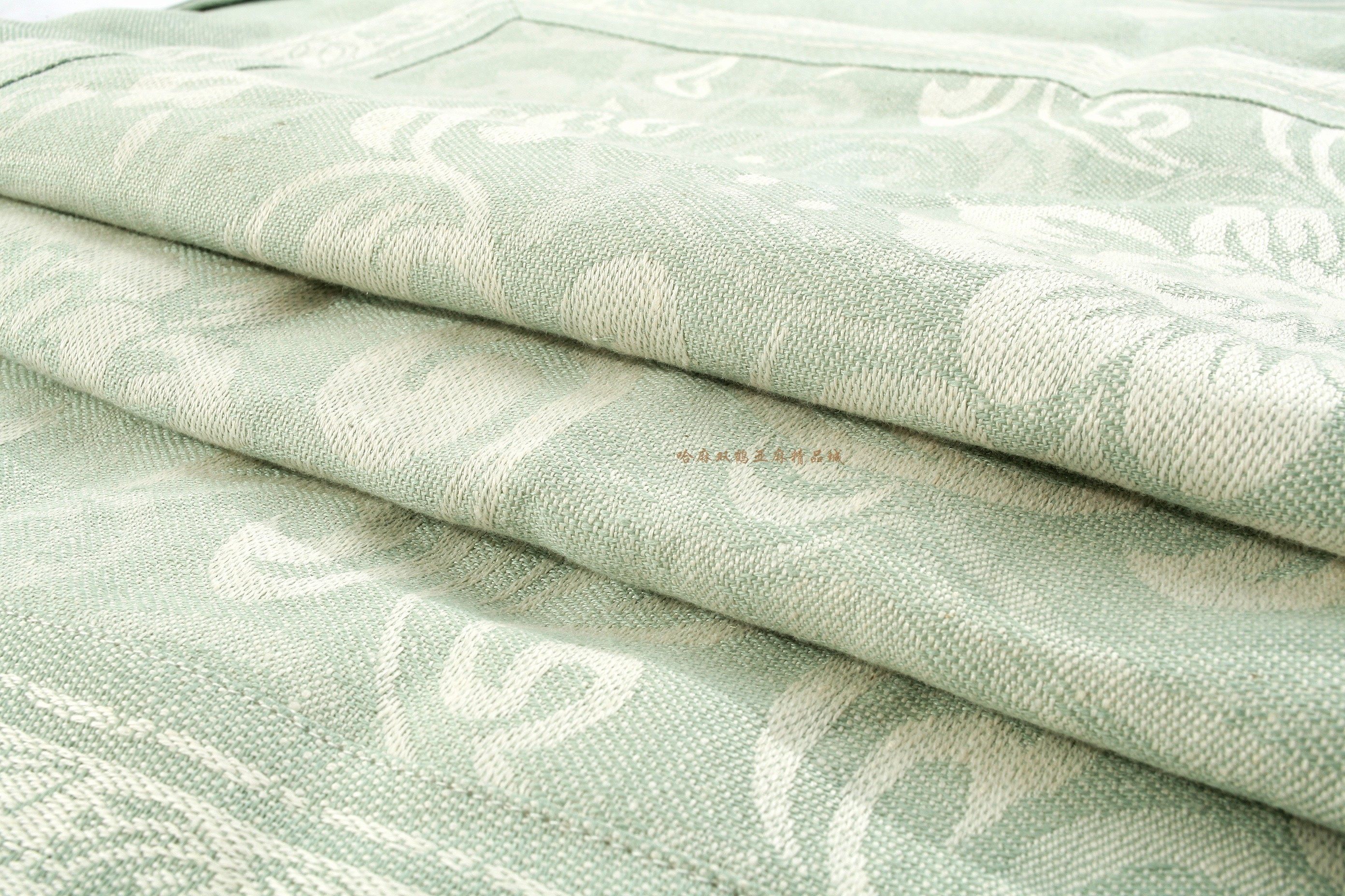 哈麻双鹤专柜正品双人亚麻凉席 纯亚麻凉席 高档细腻 2.3×2.5米