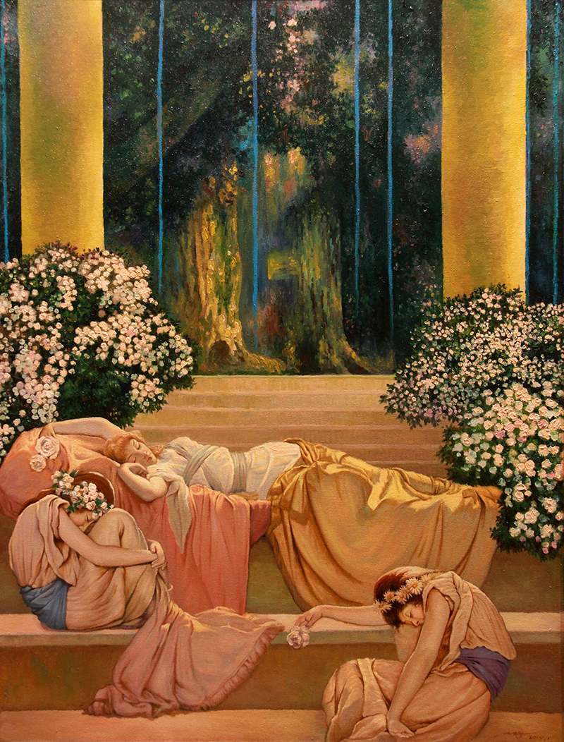 临摹 派黎思 《睡美人》 布面油彩