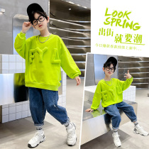 Boys clothes in spring - fall 2022 new fashionable spring clothes for boys blown street boys clothes