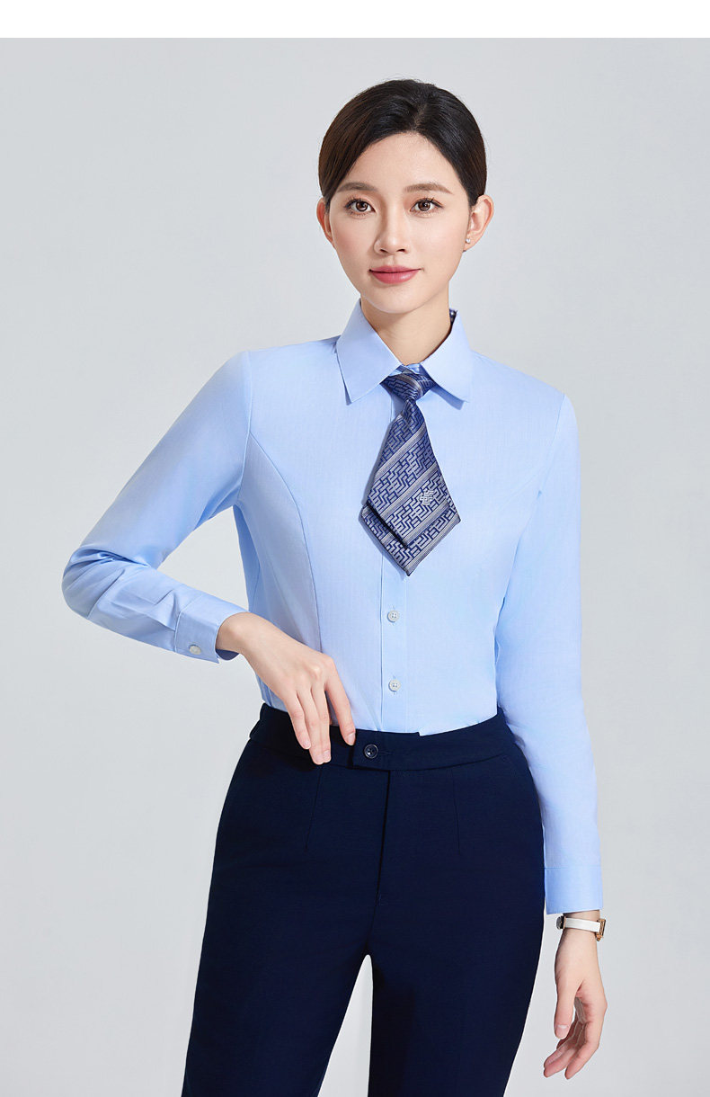 新款邮政储蓄银行女衬衫制服女士工装衬衣大码长袖邮政局工作服女