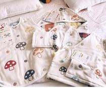 Japan hoppetta and other non-long-sleeved six-layer gauze baby hug quilt sleeping bag newborn hug blanket anti-kick quilt bath towel