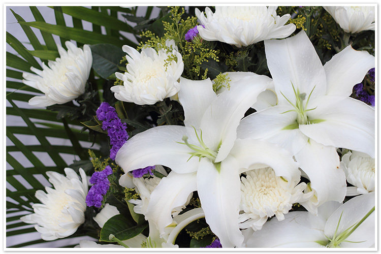 扫墓上坟白菊花祭奠白事哀思鲜花花篮北京鲜花速递花店送花清明节
