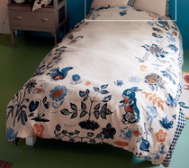 Foreign trade original single export to Japan 30 70 linen cotton printed bedding pillowcase duvet cover sheet bed sheet