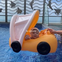 Fart Bins South Korean baby swim ring Baby seat ring Cartoon swimming ring Lifebuoy floating ring 1-5-year-old armband
