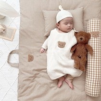 Fart-ass Korean baby sleeping bag anti-kick by vest-style protector Spring autumn allotment for babys home climbing