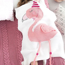Ass mother ins baby firebird Unicorn Childrens knitted blanket Childrens leisure blanket Out blanket Nap blanket