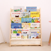 Fart fart childrens bookshelves containing solid wood floor bookcase multilayer books and simple containing shelf baby plotter shelf